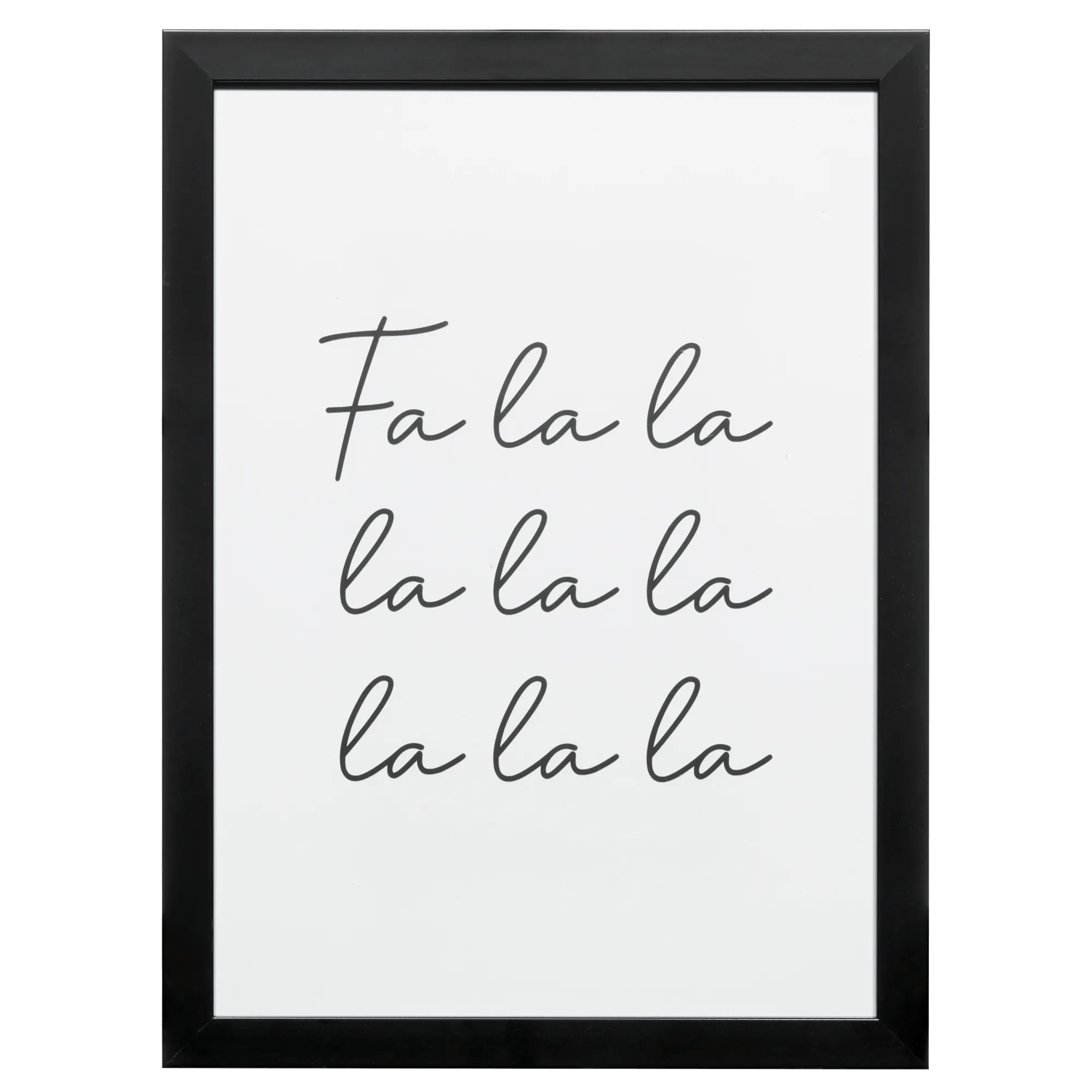 FA LA LA art encadré sur toile