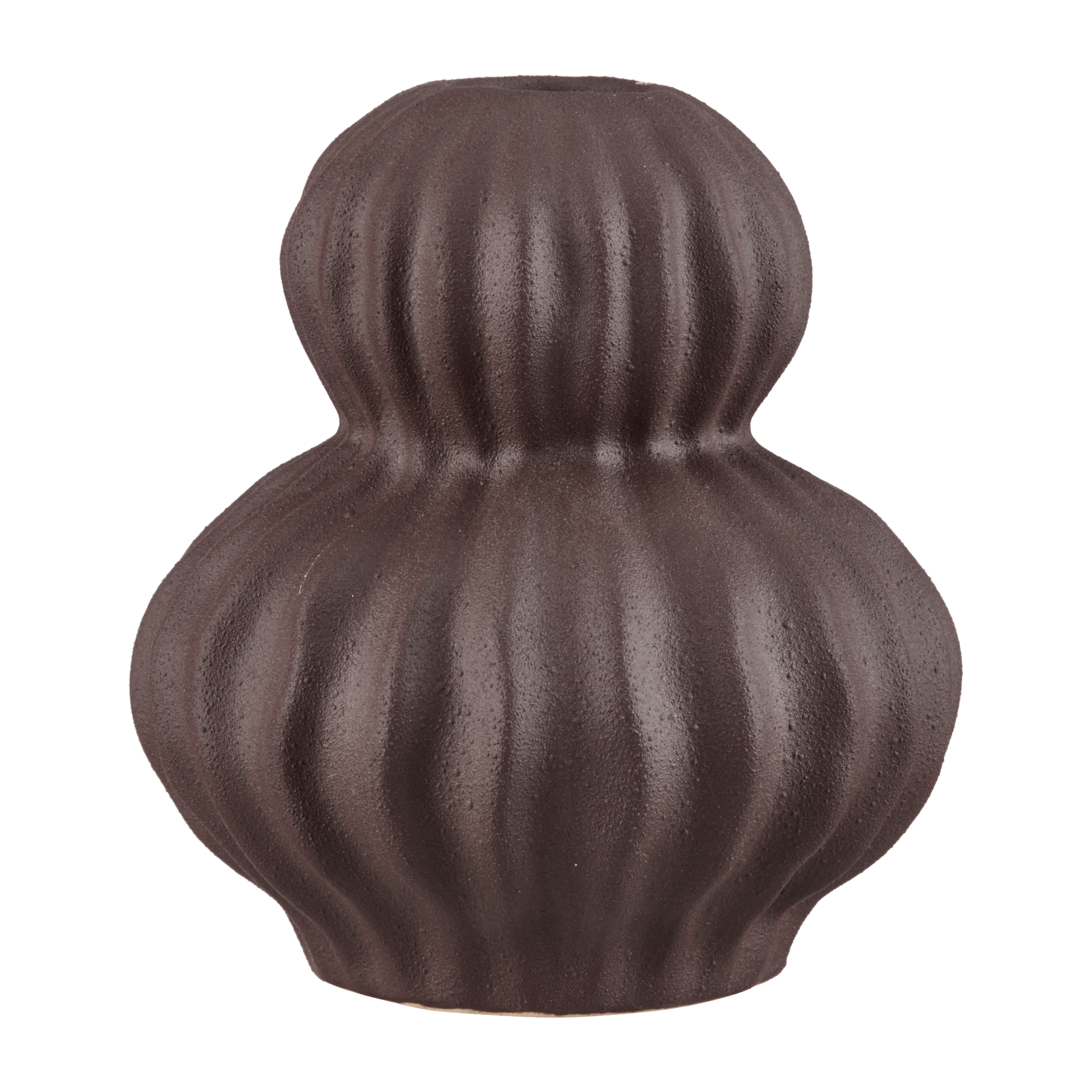 Ceramic Ribbed Taper Candle Holder