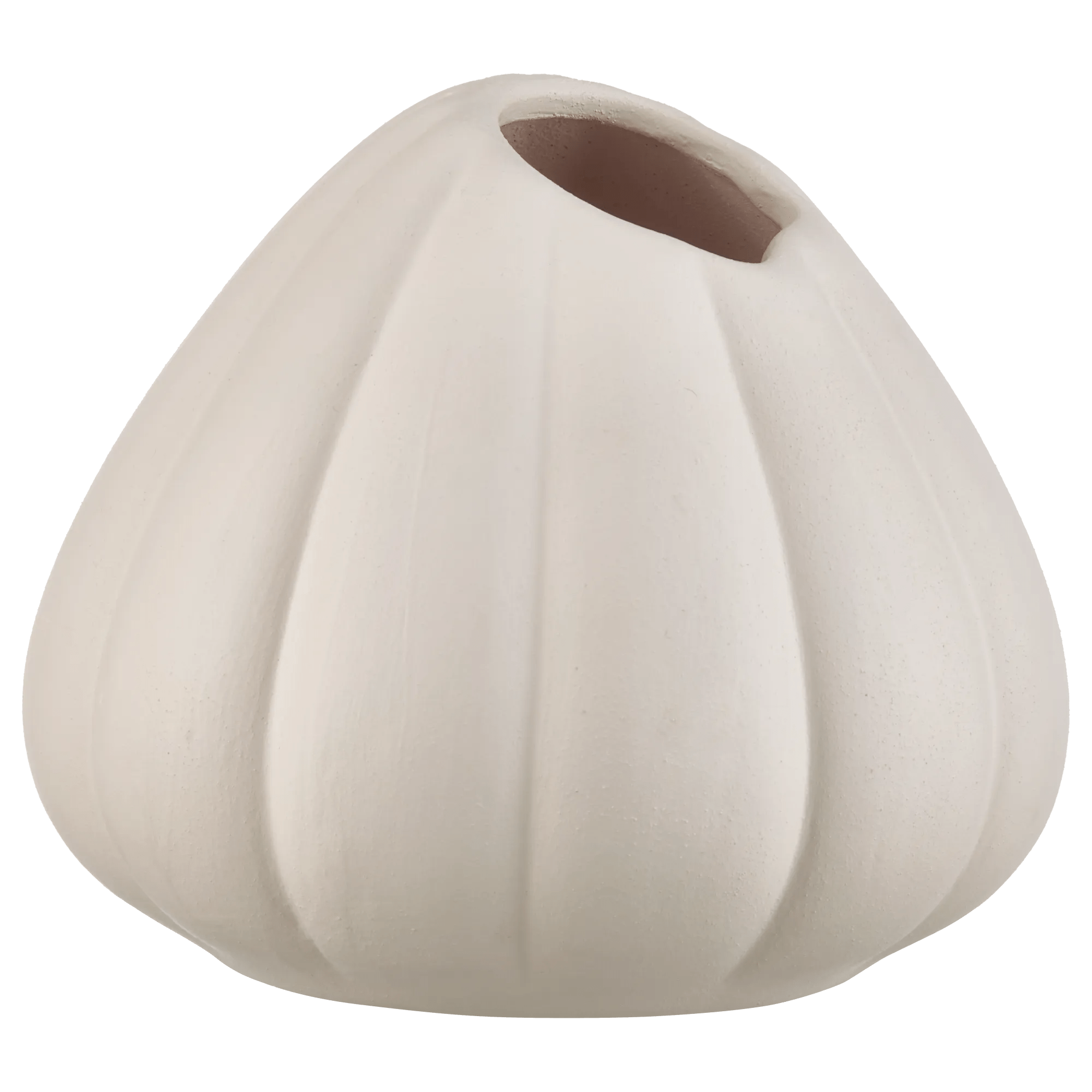 Vase court à larges côtes