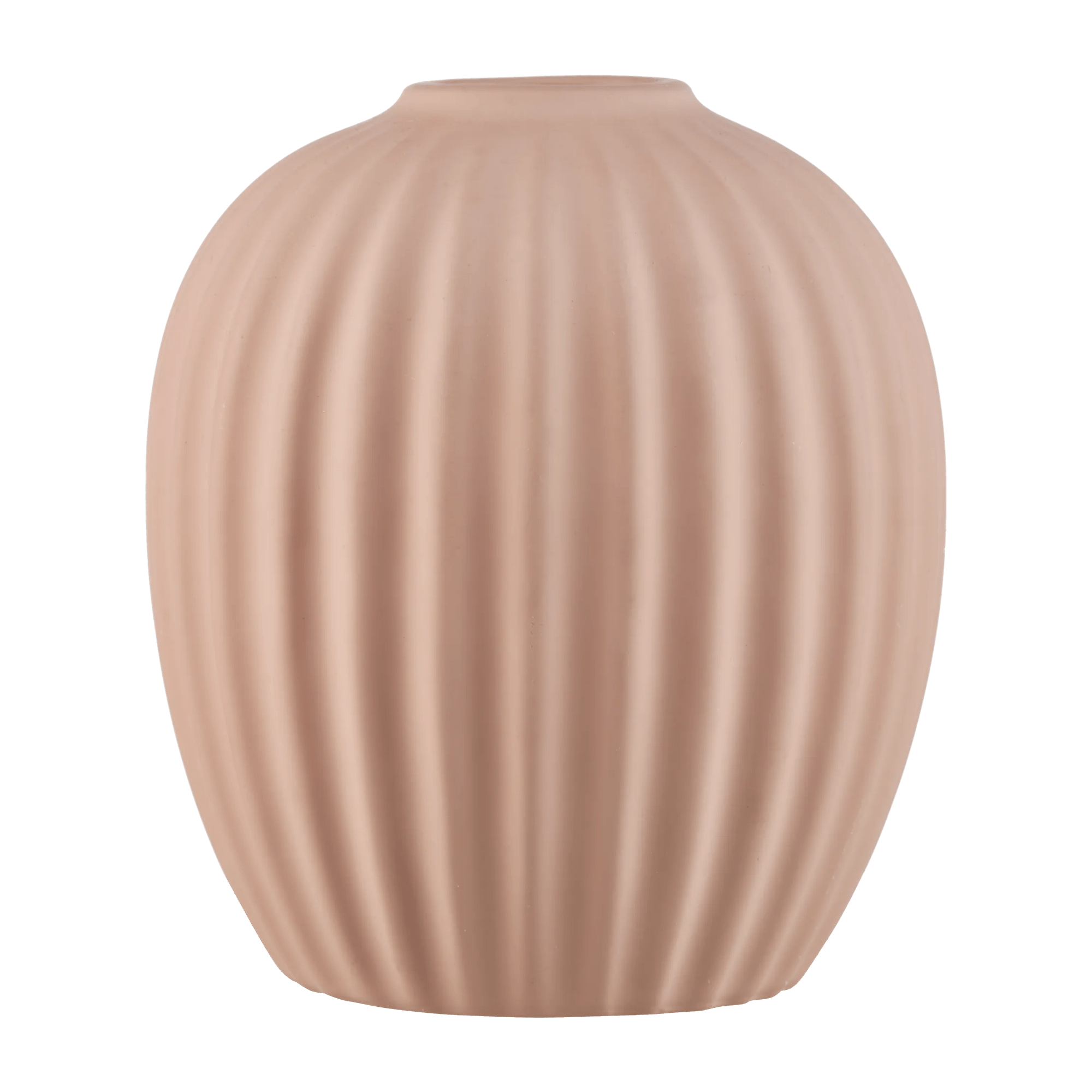 Vase de table côtelé en céramique