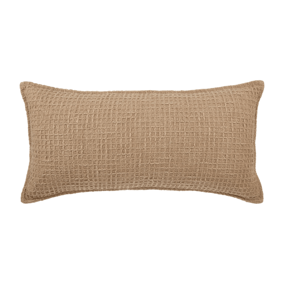 Coussin rectangulaire texturé neutre Nellie