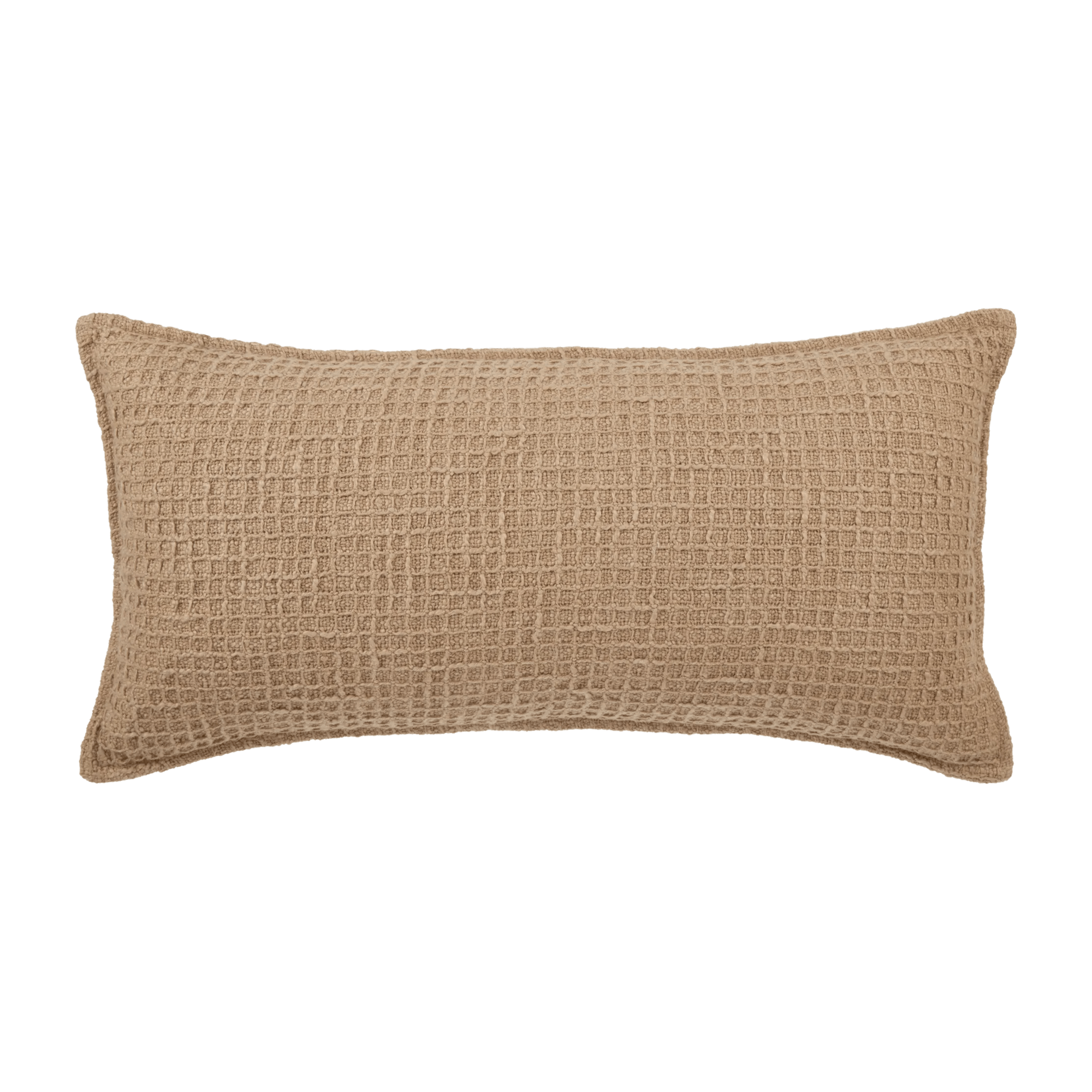 Coussin rectangulaire texturé neutre Nellie