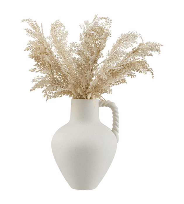 Pampas dans un vase avec poignée
