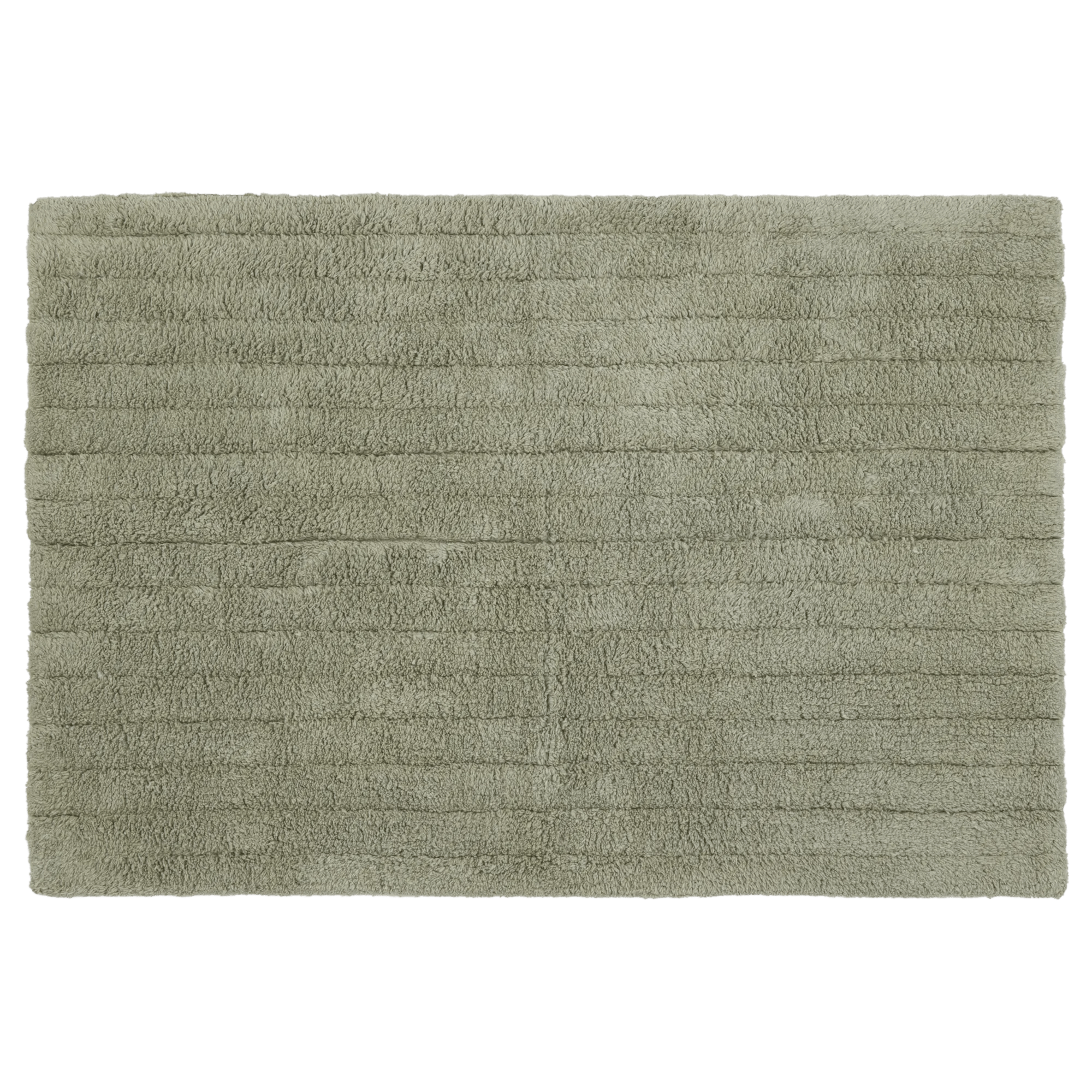 Soft and Absorbent Green Cotton Rug