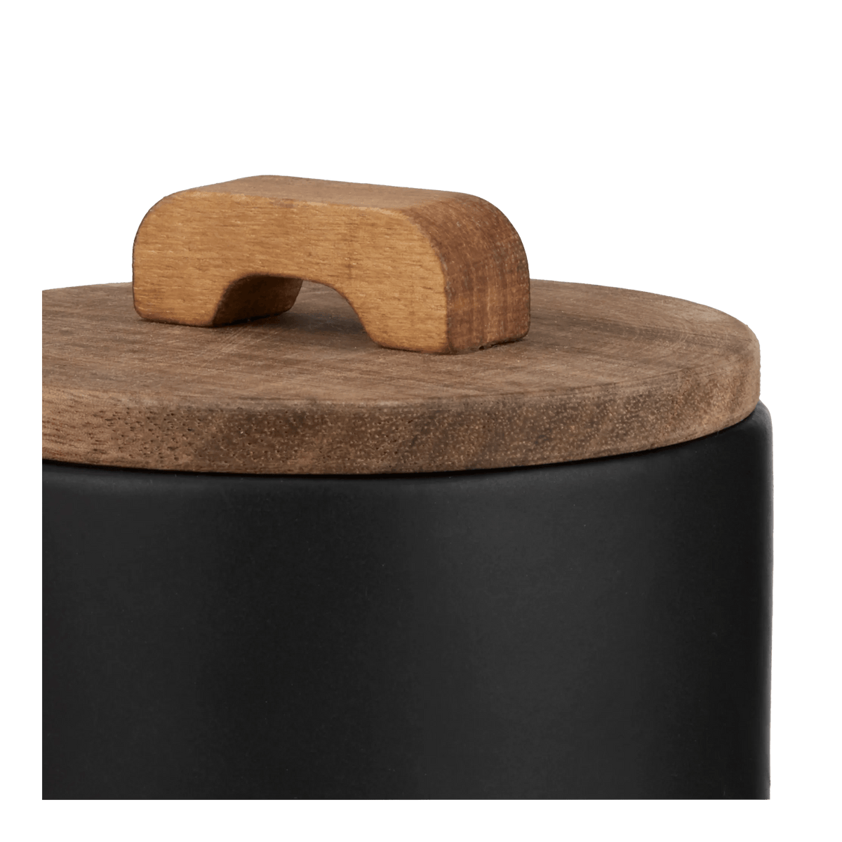 Pot à Sel En Bois Et Céramique - Style Méditerranéen - Déco Cuisine Rustique