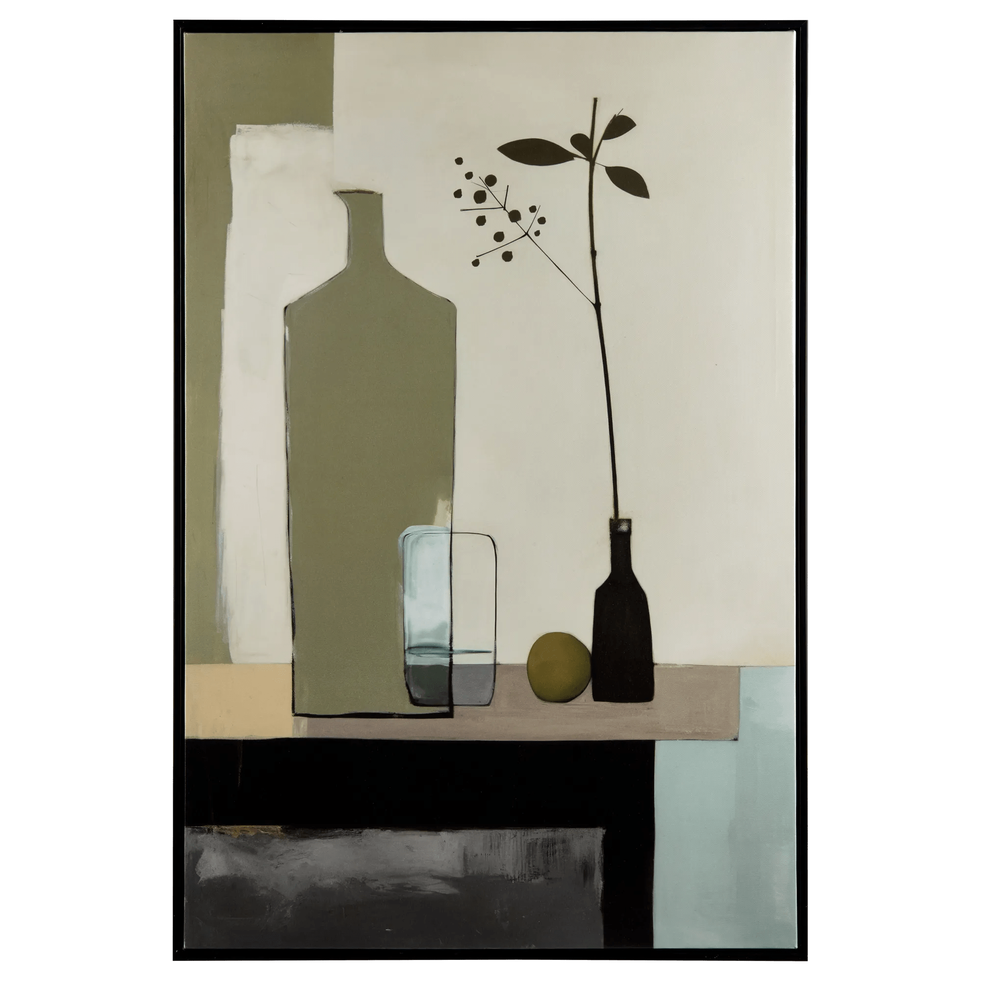 Cadre imprimé des vases morderne