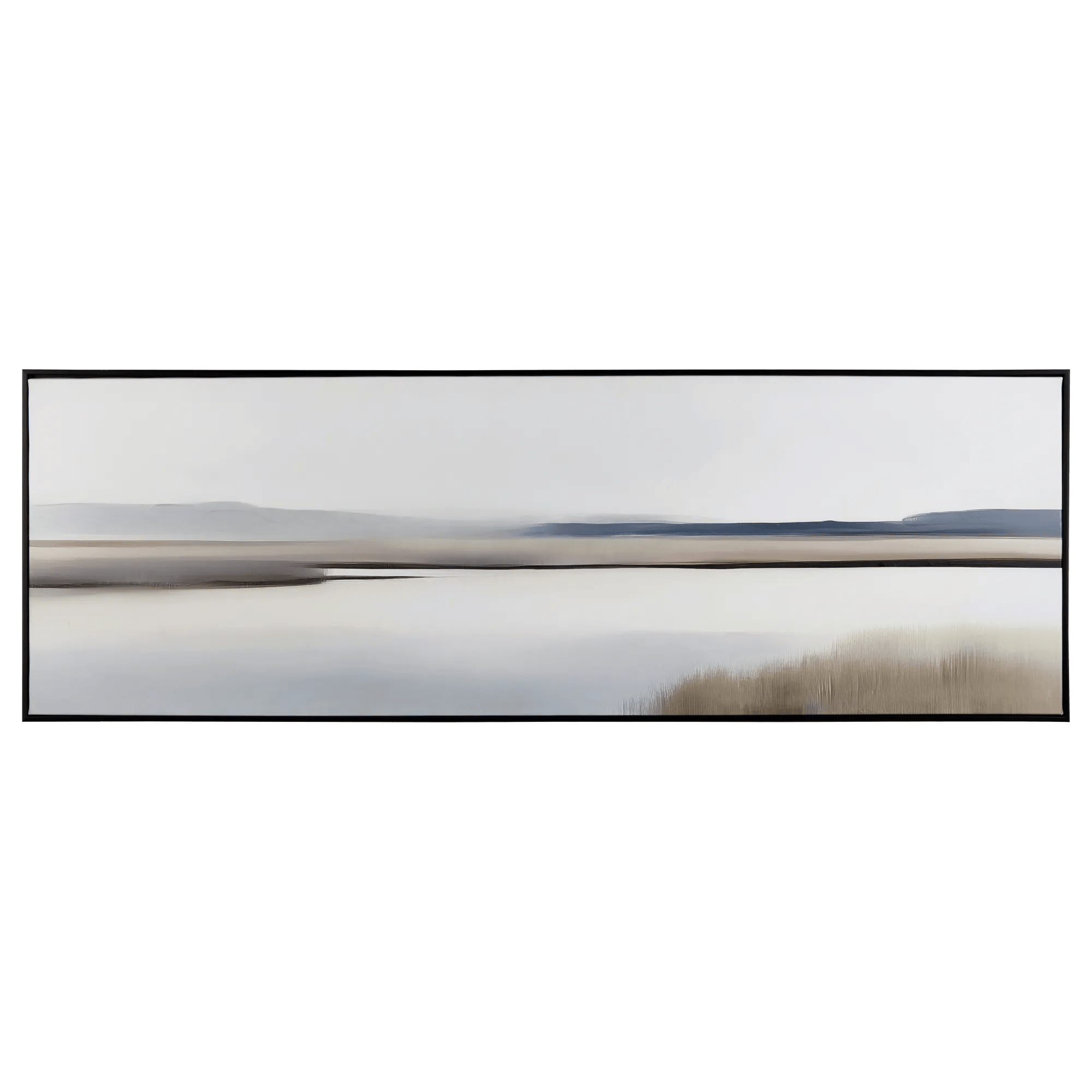 Cadre imprimé d'un lac embelli au gel