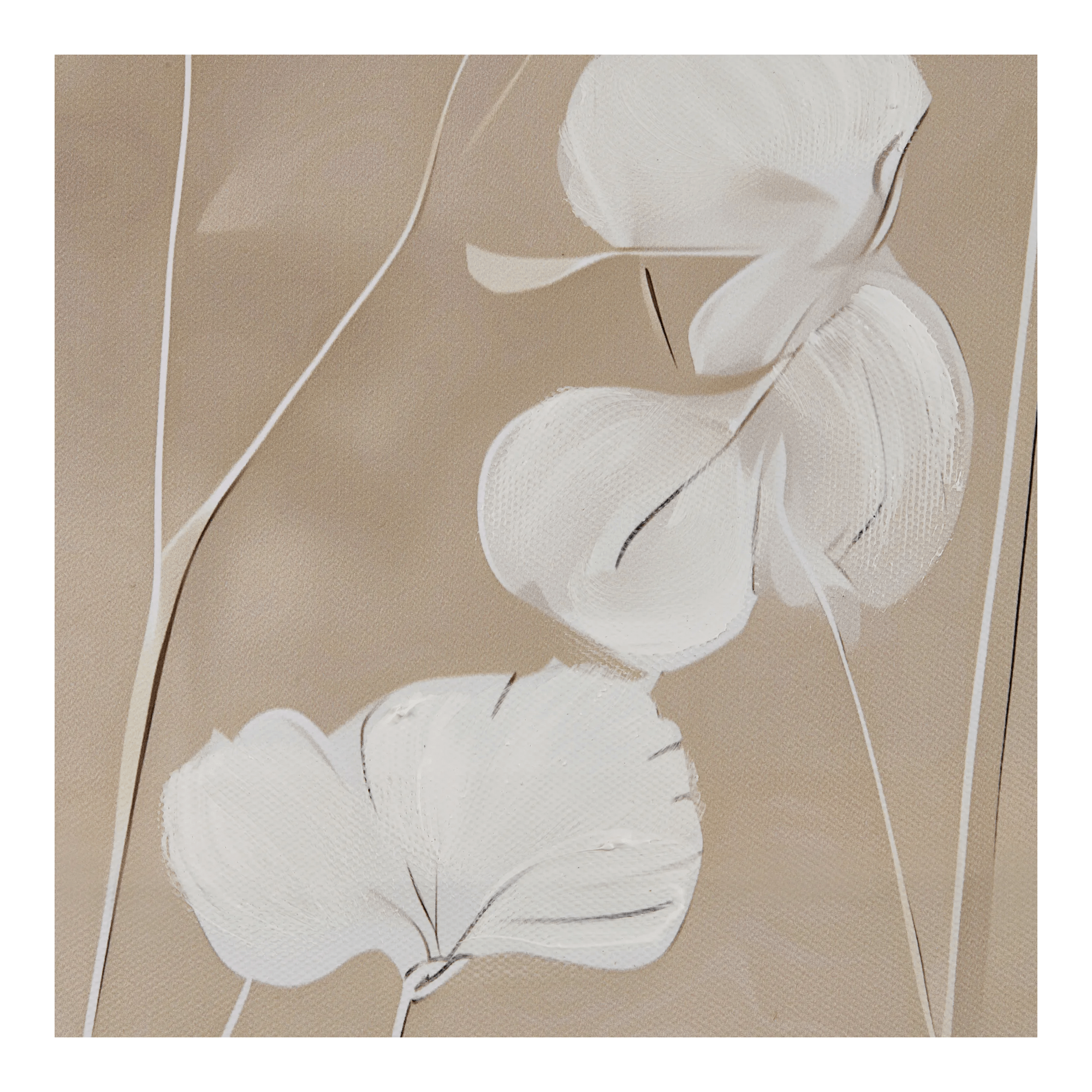 Painted Delicate Flowers Framed Art – Bouclair