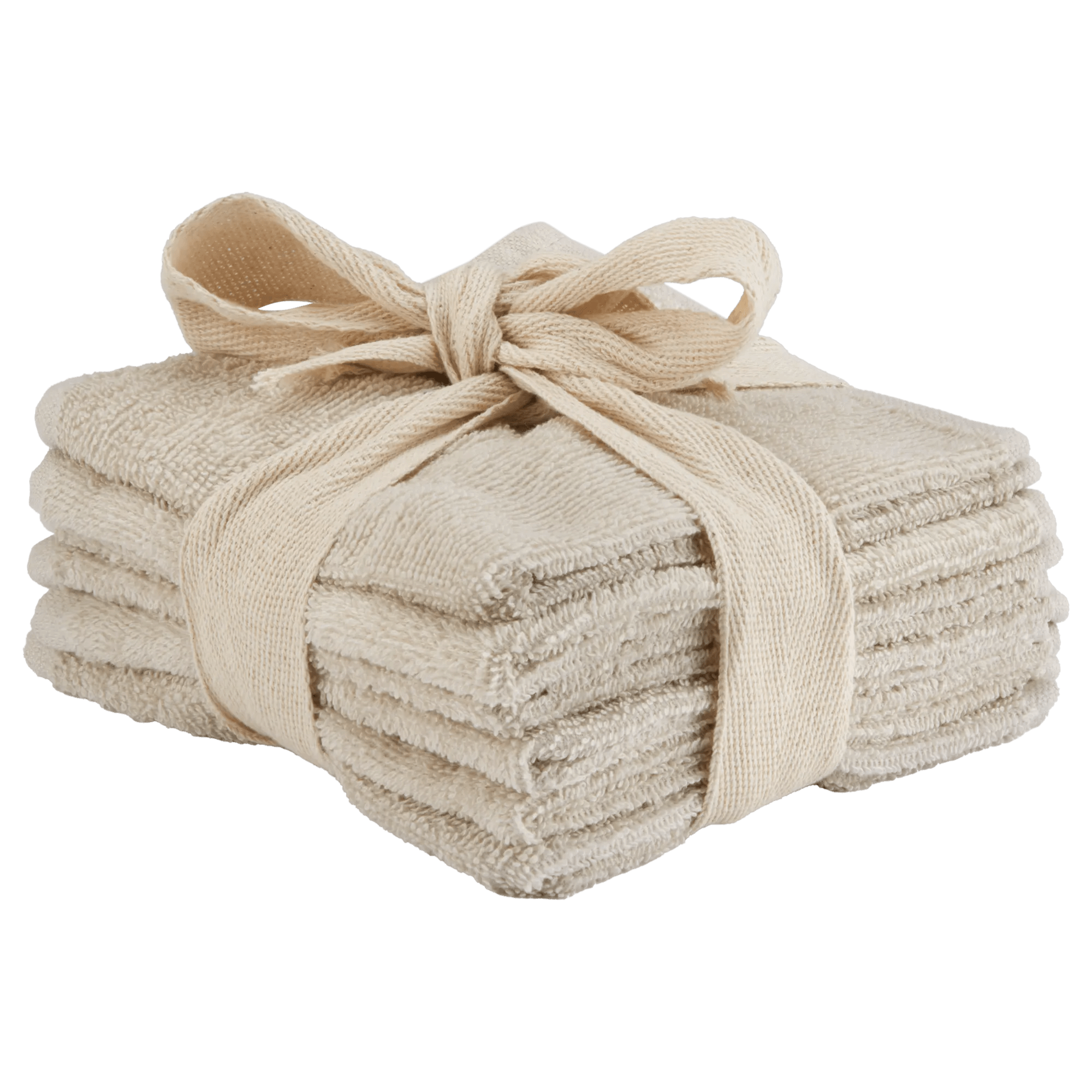 Lot de 6 serviettes en coton naturel
