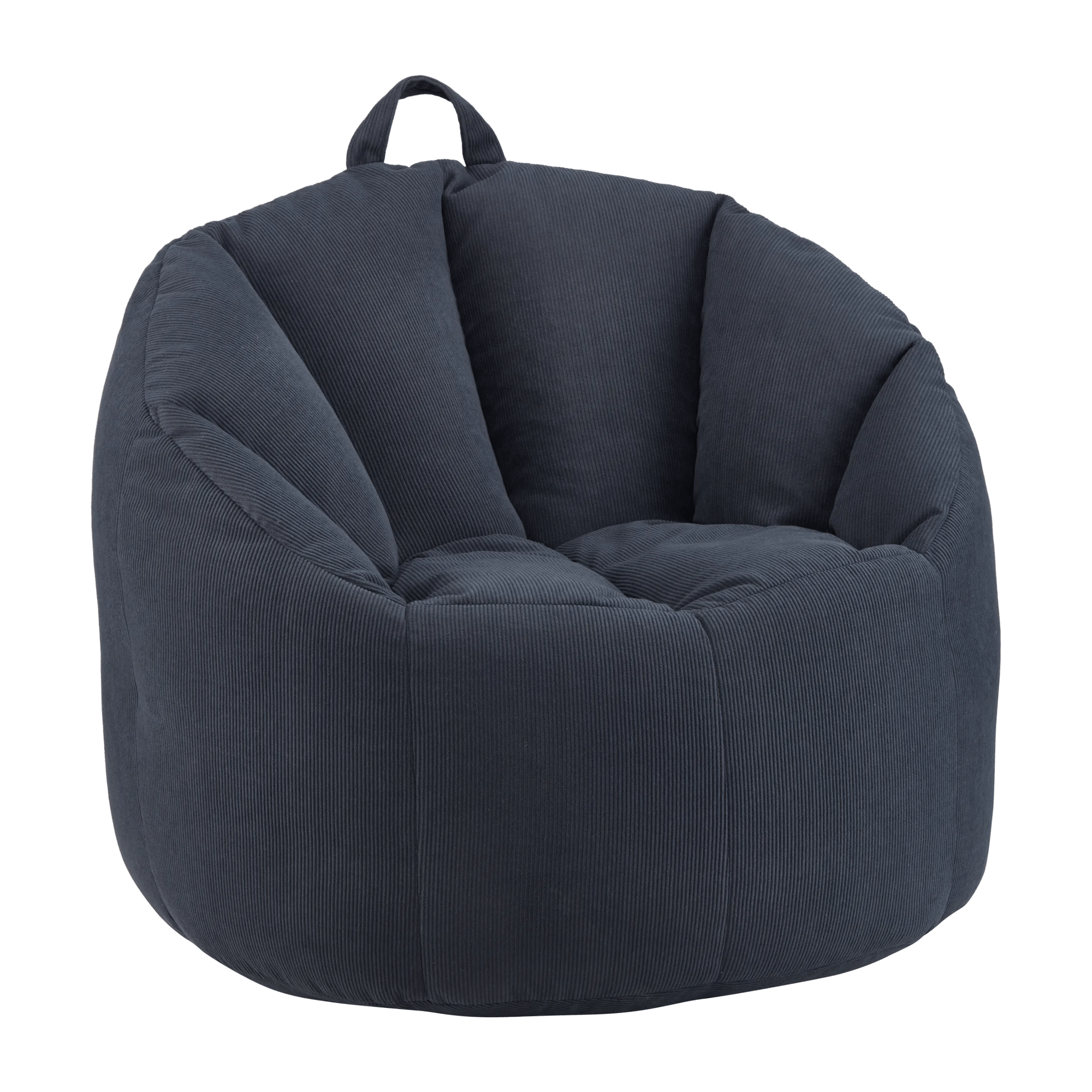 Fauteuil en velours côtelé 