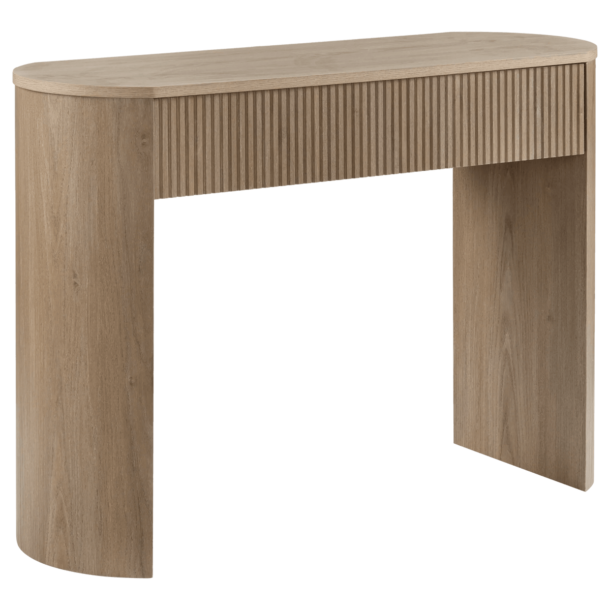 Wood console with ribbed drawer – Bouclair
