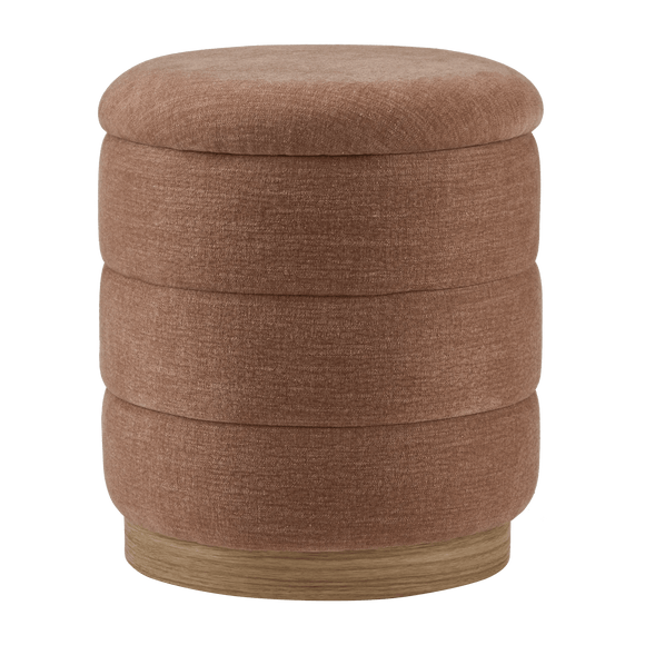 Ottoman à nervures avec rangement