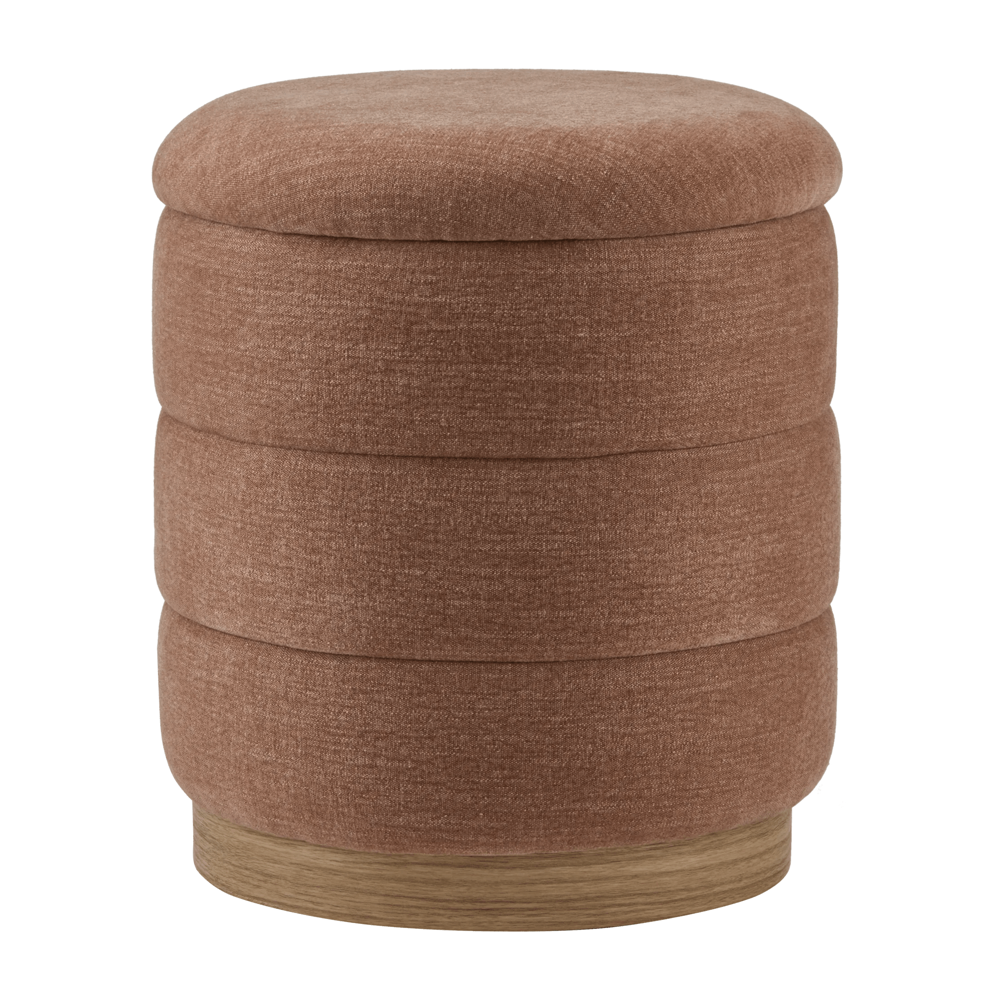 Ottoman à nervures avec rangement