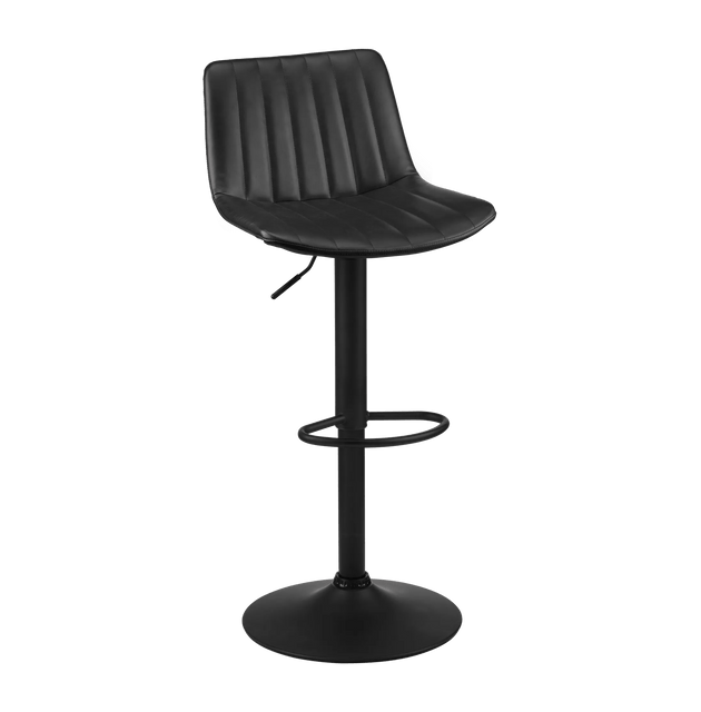 Adjustable Barstool with Stitched PU