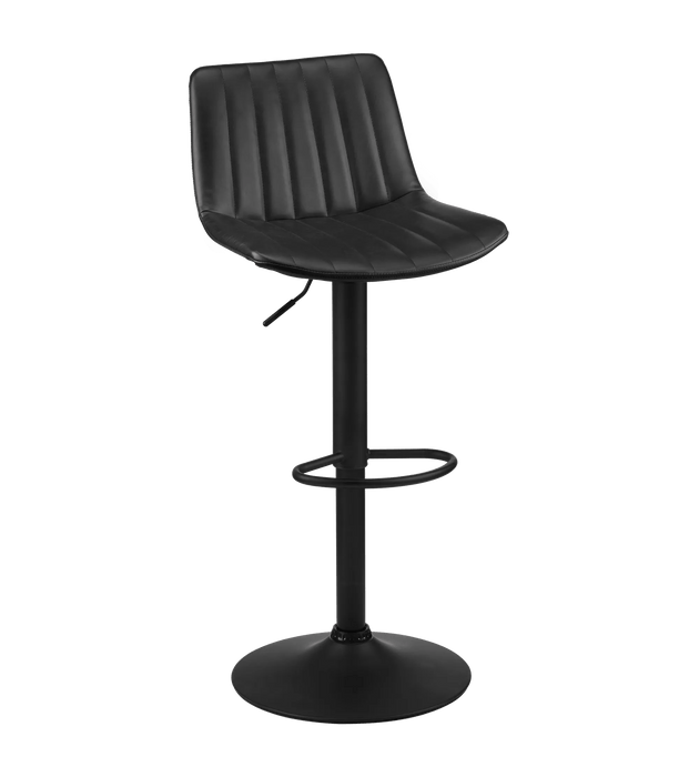 Adjustable Barstool with Stitched PU