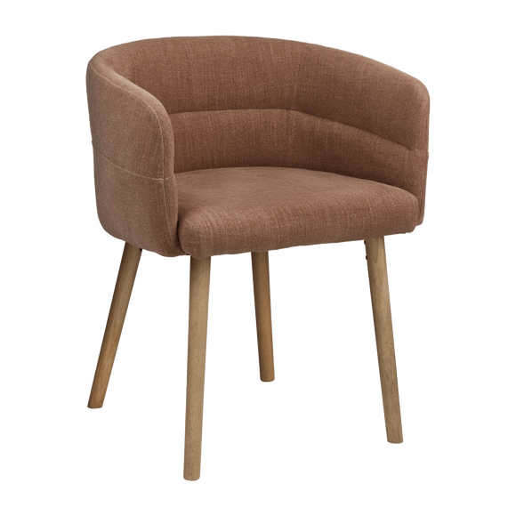 Chaise d'appoint en tissu et bois