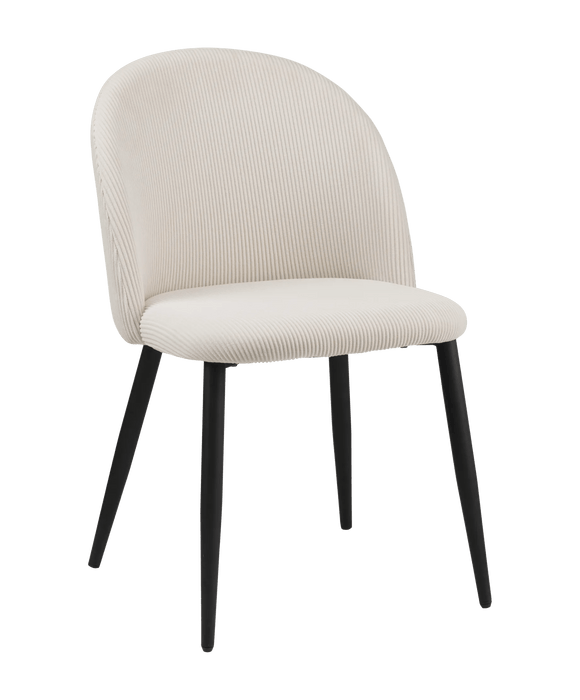 Modern Cream Chair with Black Legs