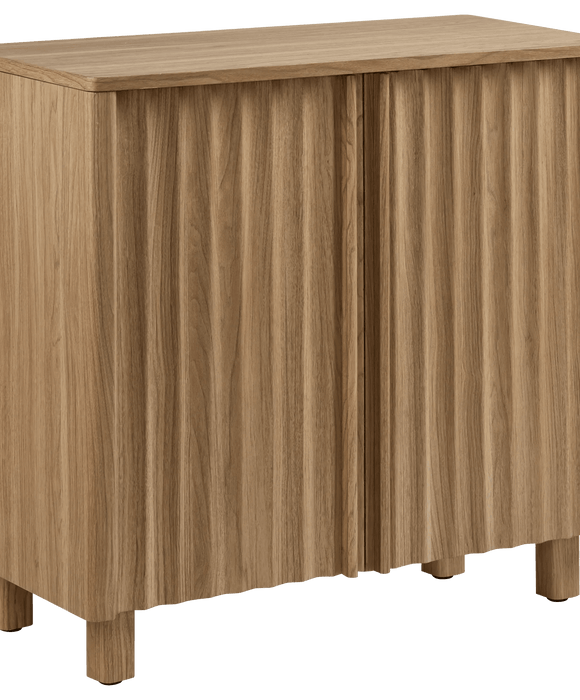 Buffet en bois à portes rainurées