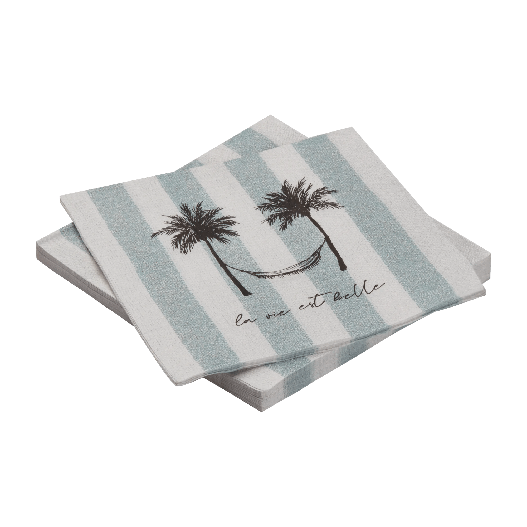 Serviettes papier motif hamac
