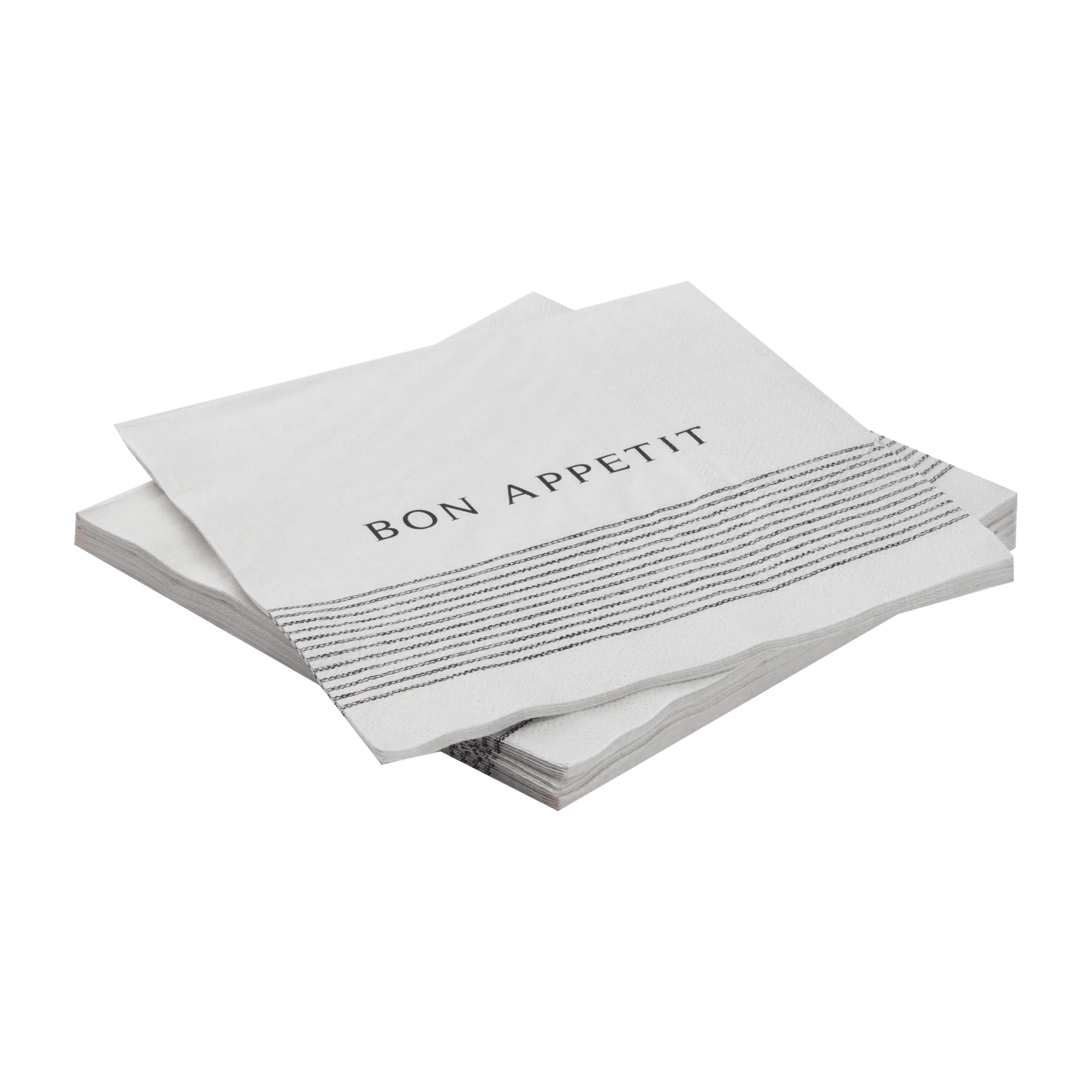 Bon Appétit Paper Napkins Black & White