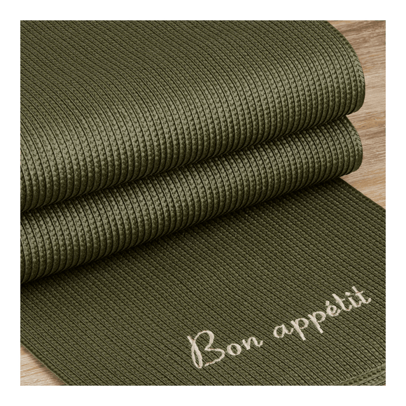 Chemin De Table Vert Olive