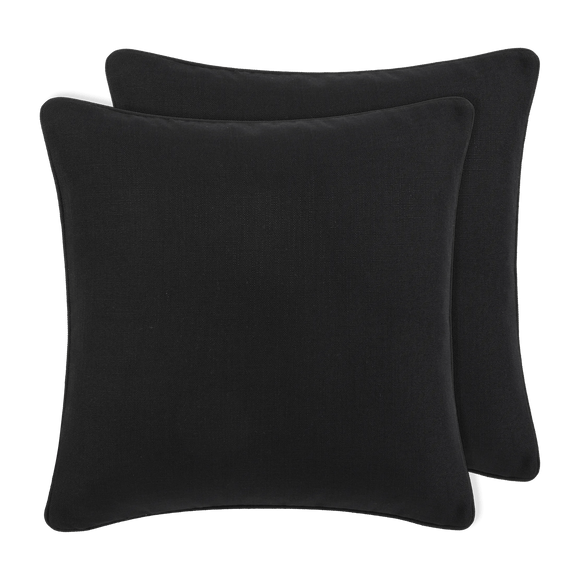 Lot de 2 coussins en noir