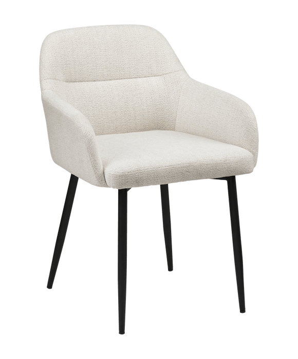 Chaise d'appoint en tissu et métal 