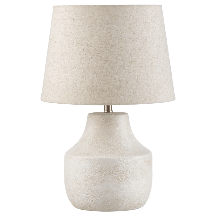 Lampe de table design à abat-jour texturé