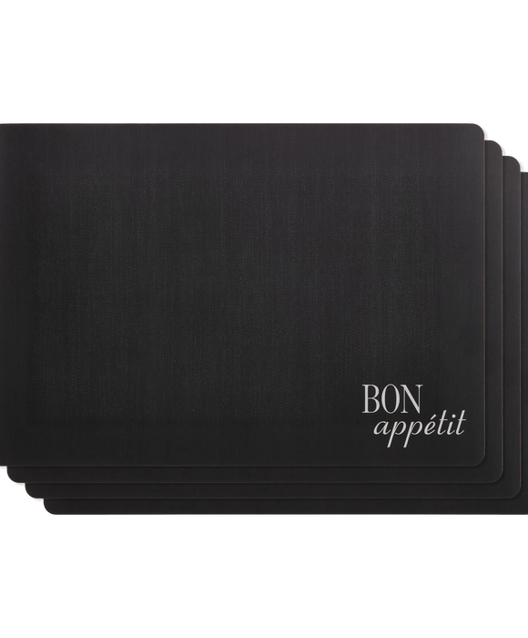 Set of 4 Bon Appetit Outdoor Placemats