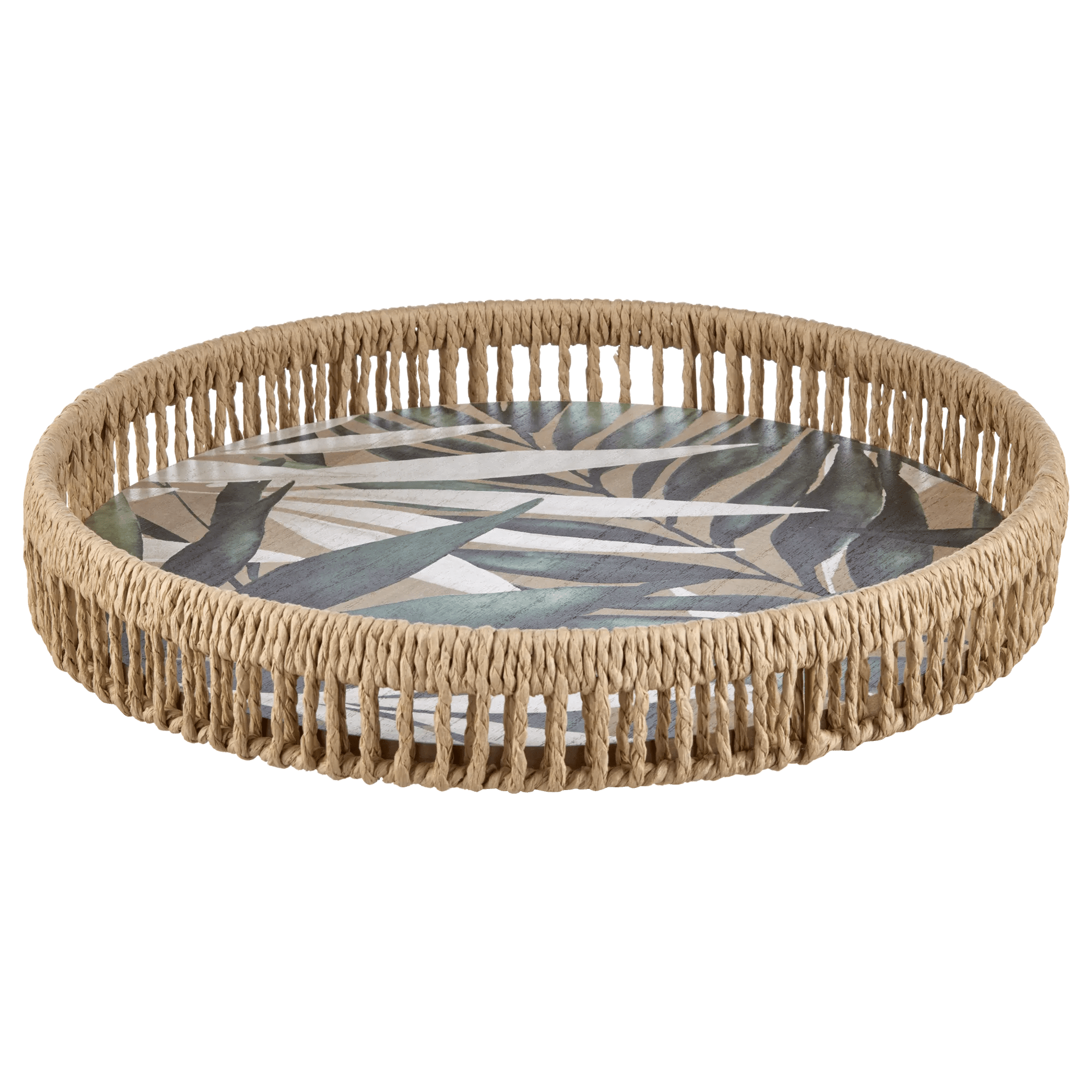 Tropical Round Decorative Tray