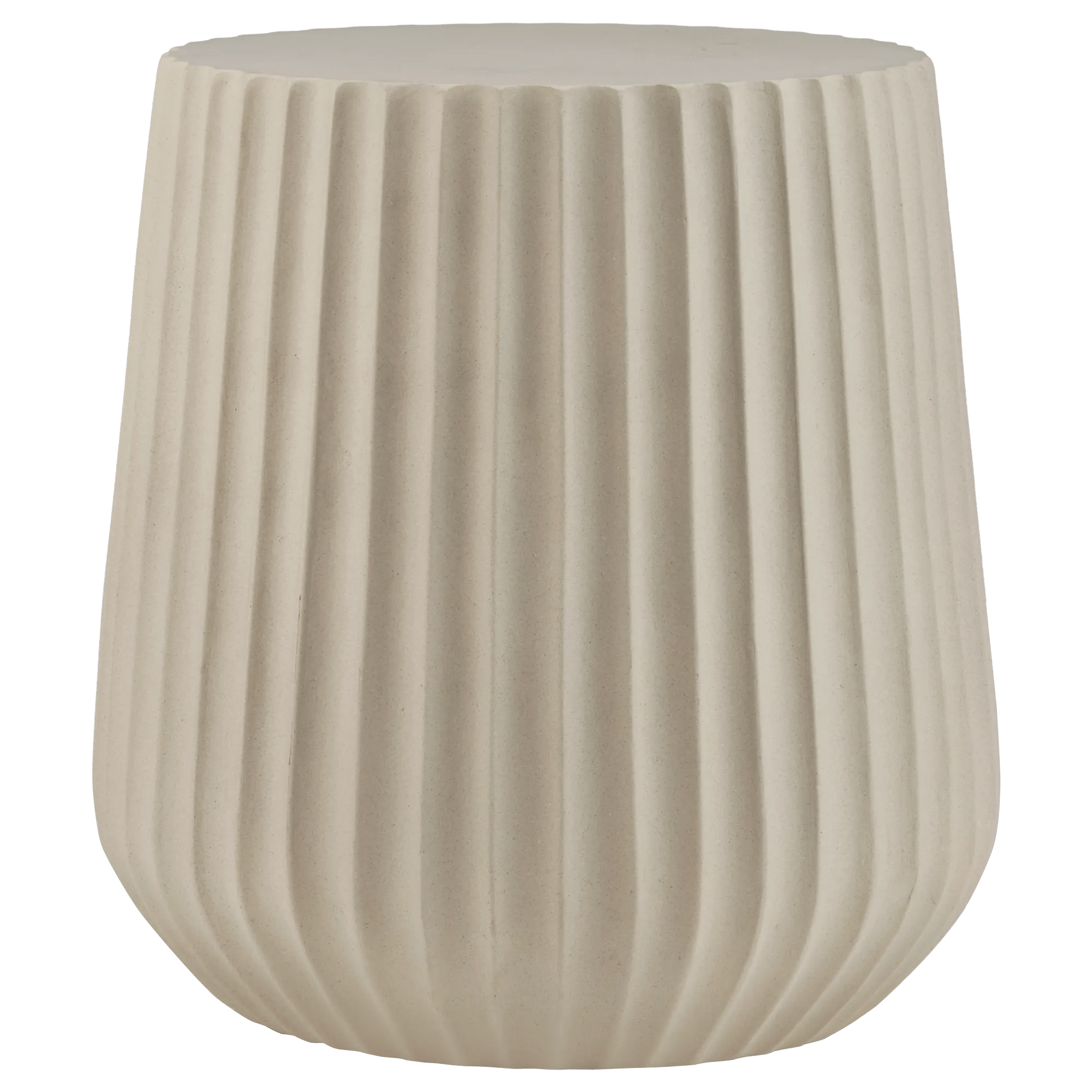 Table d'appoint nervurée Beige