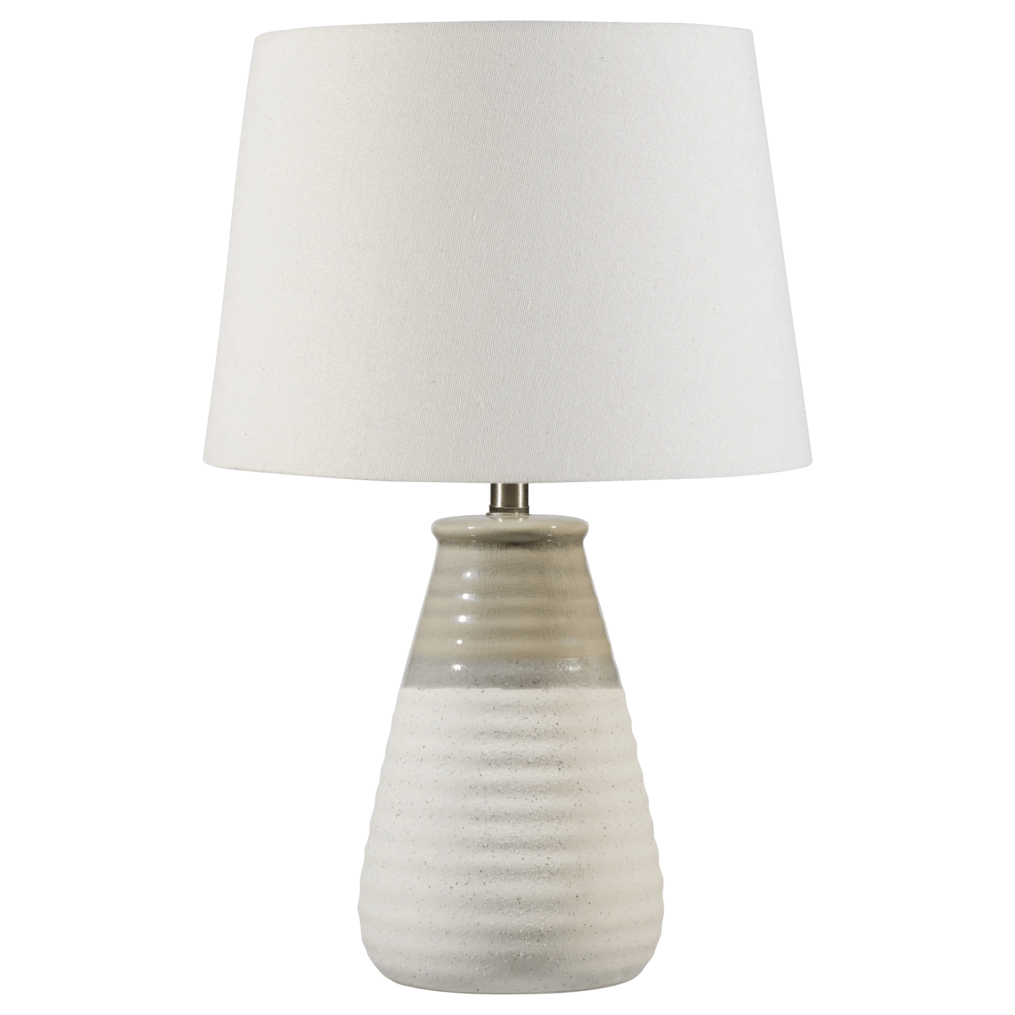 Lampe de chevet en céramique texturée