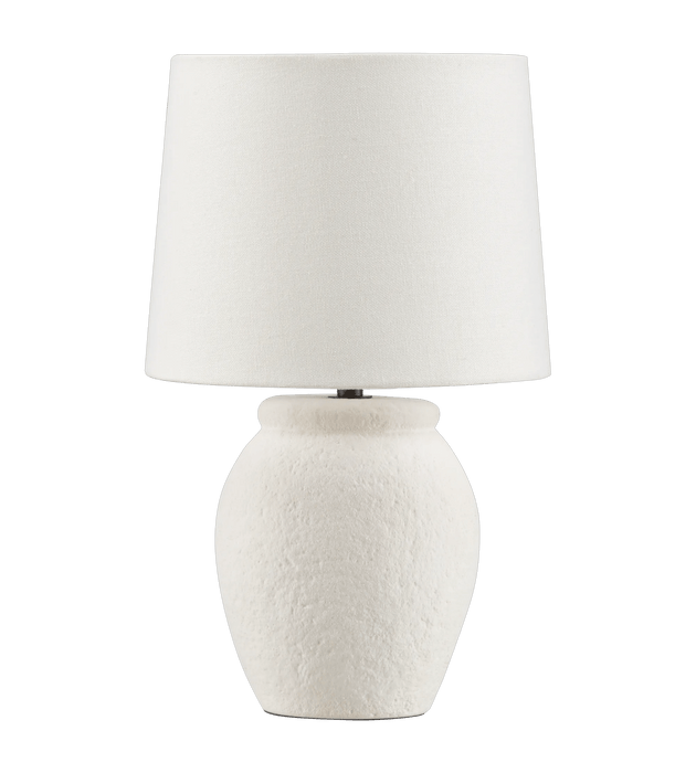 Table Lamp with Textured Ceramic Base