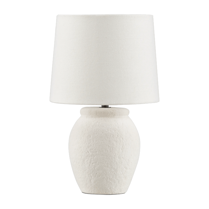 Lampe de table avec base texturée en céramique