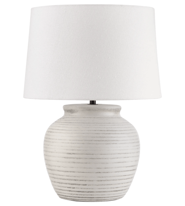 Round Ceramic Table Lamp