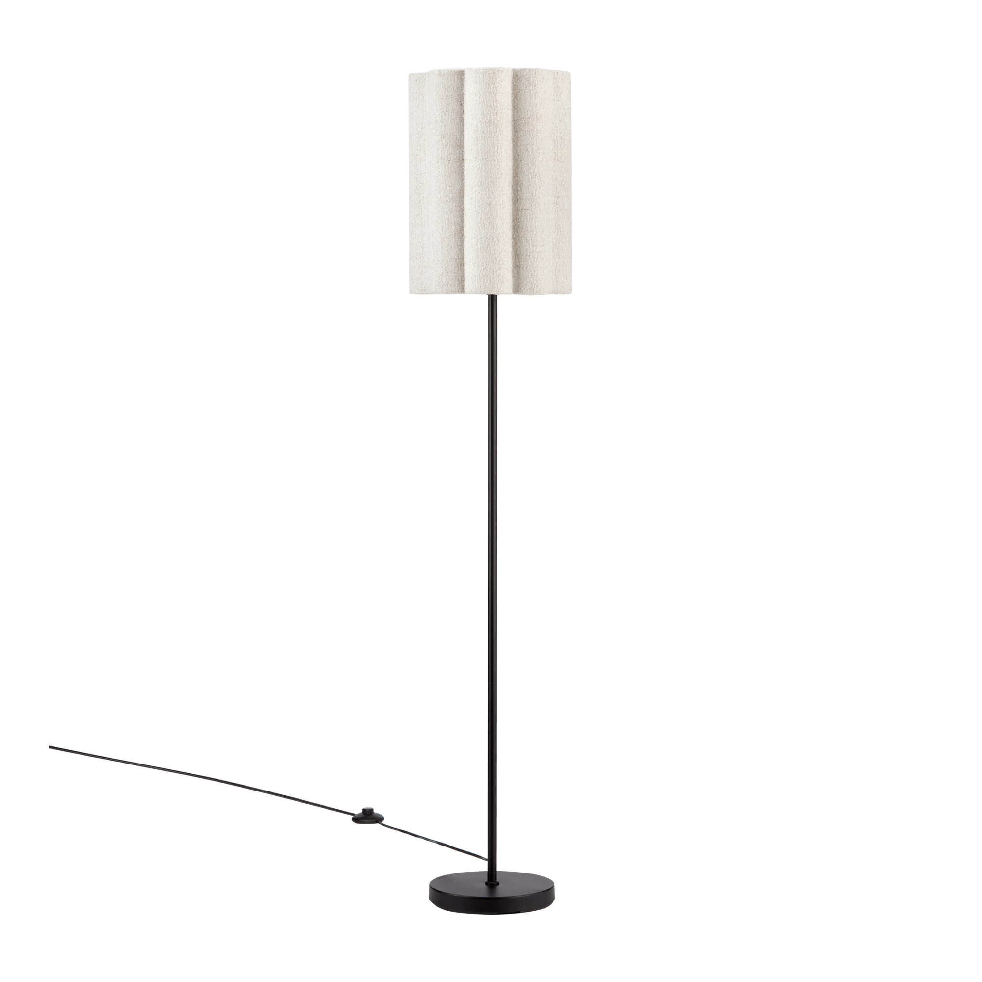 Floor Lamp with Petal Style Shade