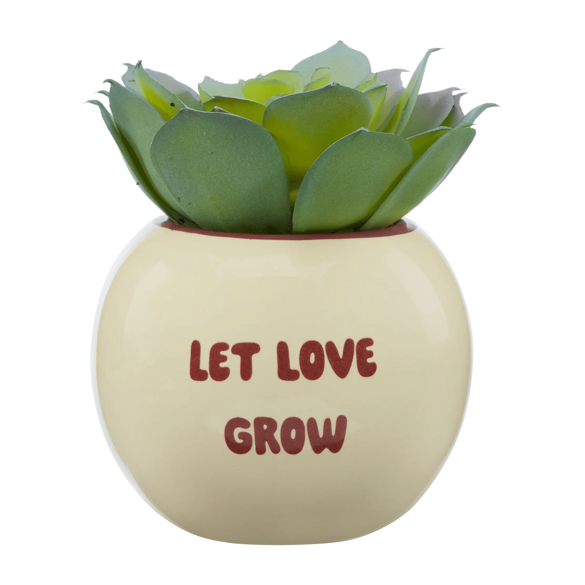 Pot décoratif avec plante artificielle Let Love Grow