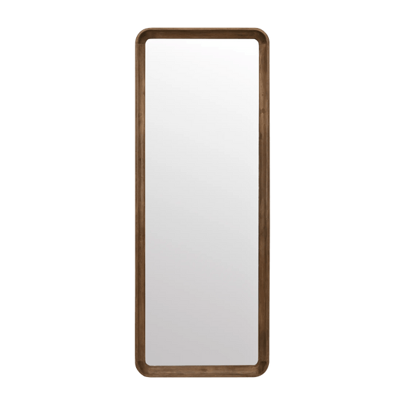 Jacobsen Medium Brown Leaning Mirror