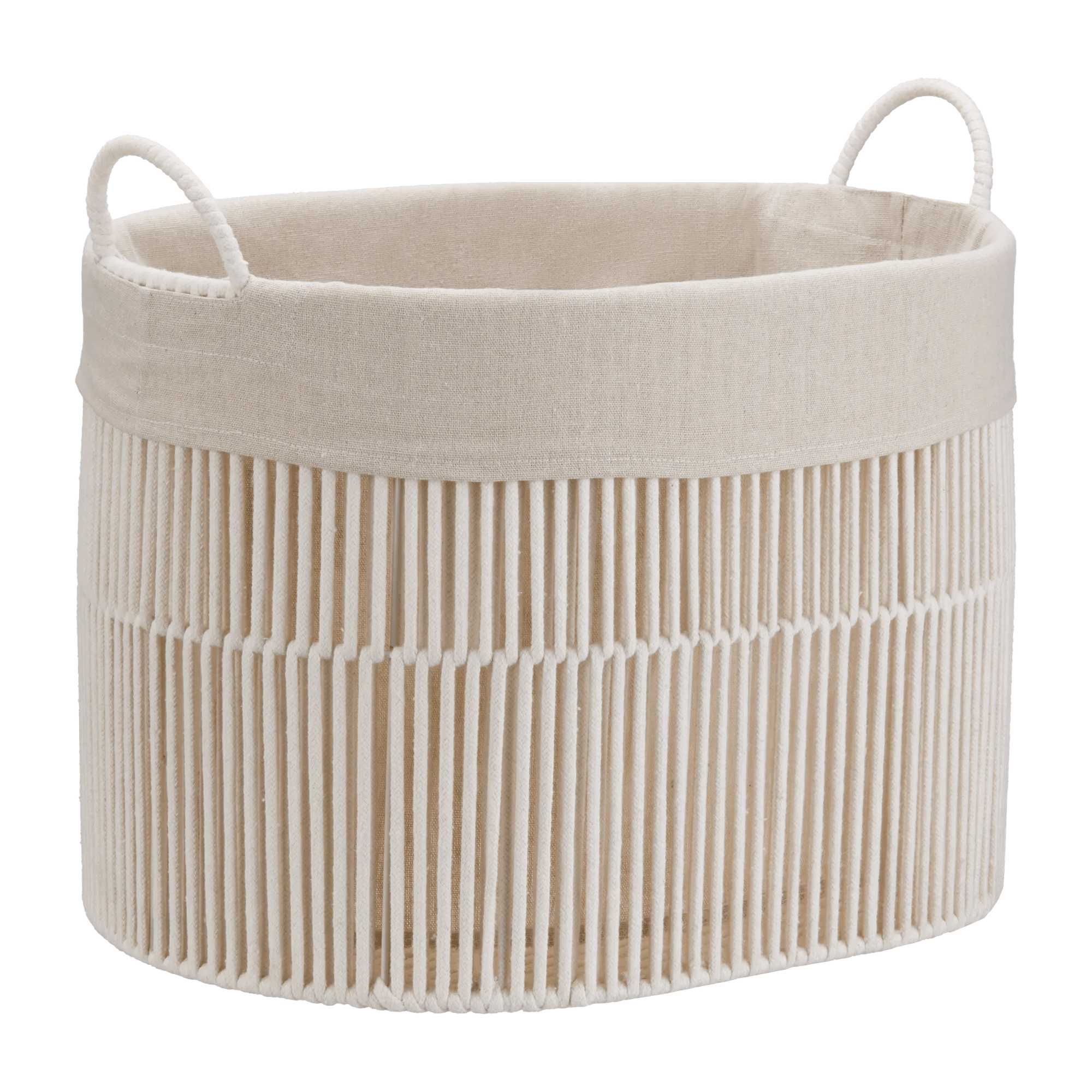Panier Ovale en Corde Tressée