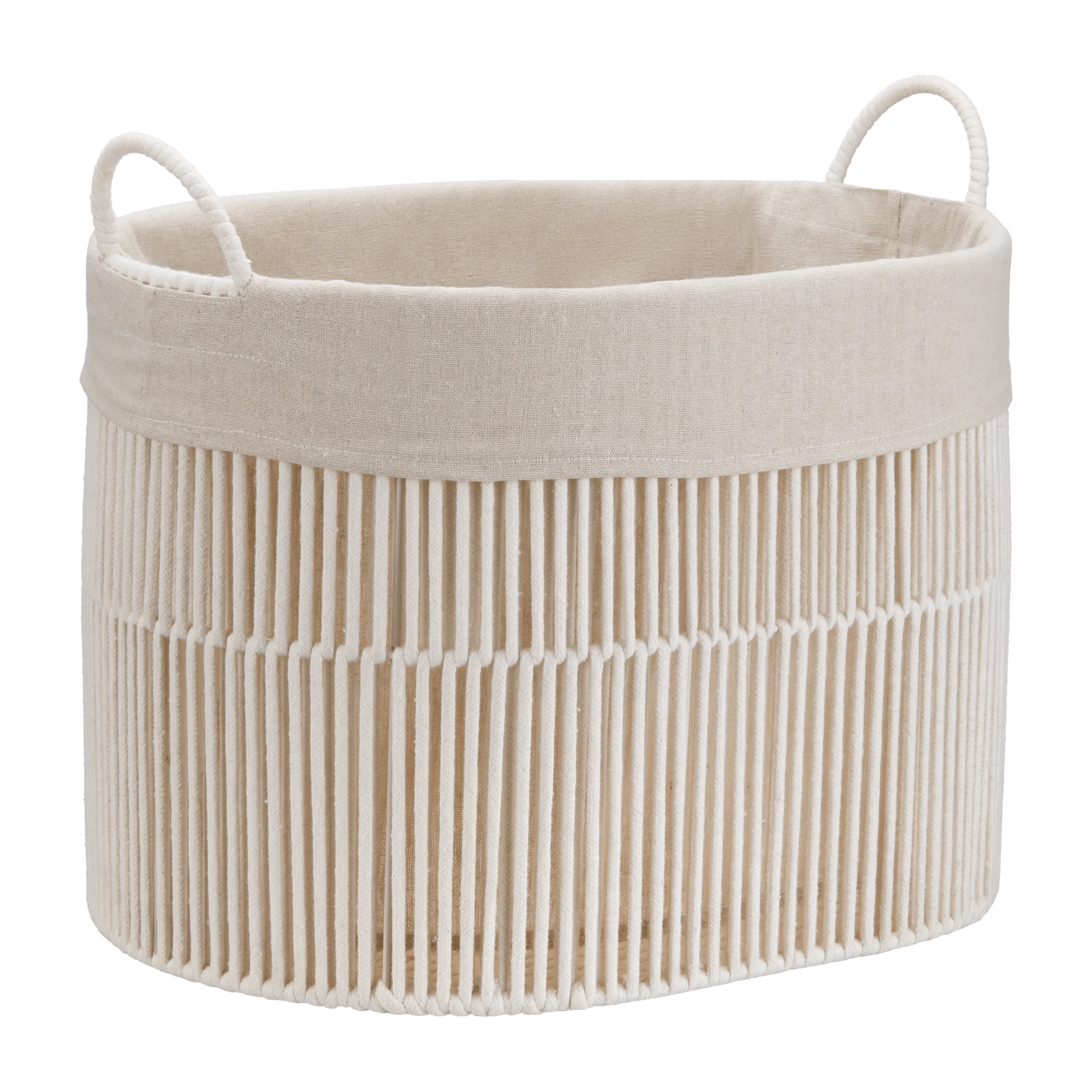 Oval Rope Storage Basket