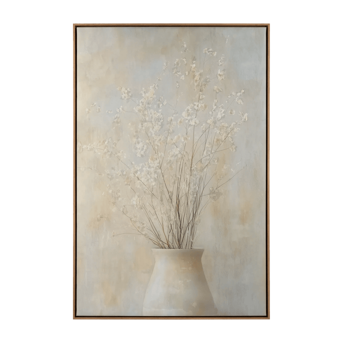 Floral Wall Art with Wood Frame 24x36
