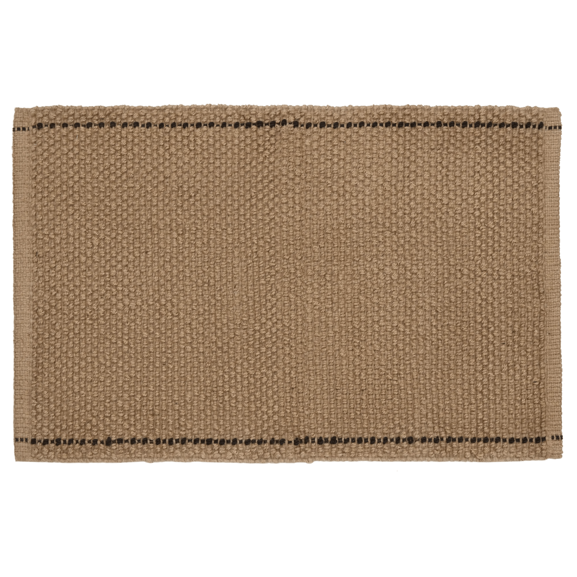Natural Woven Jute Rug with Contrast Border