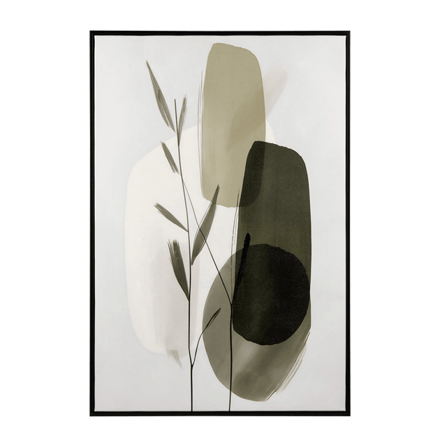 Gel-Embellished Vintage Flowers Framed Art