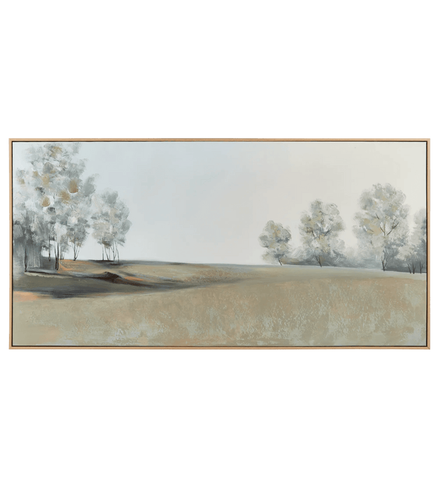 Cadre d'un paysage peint à l'huile