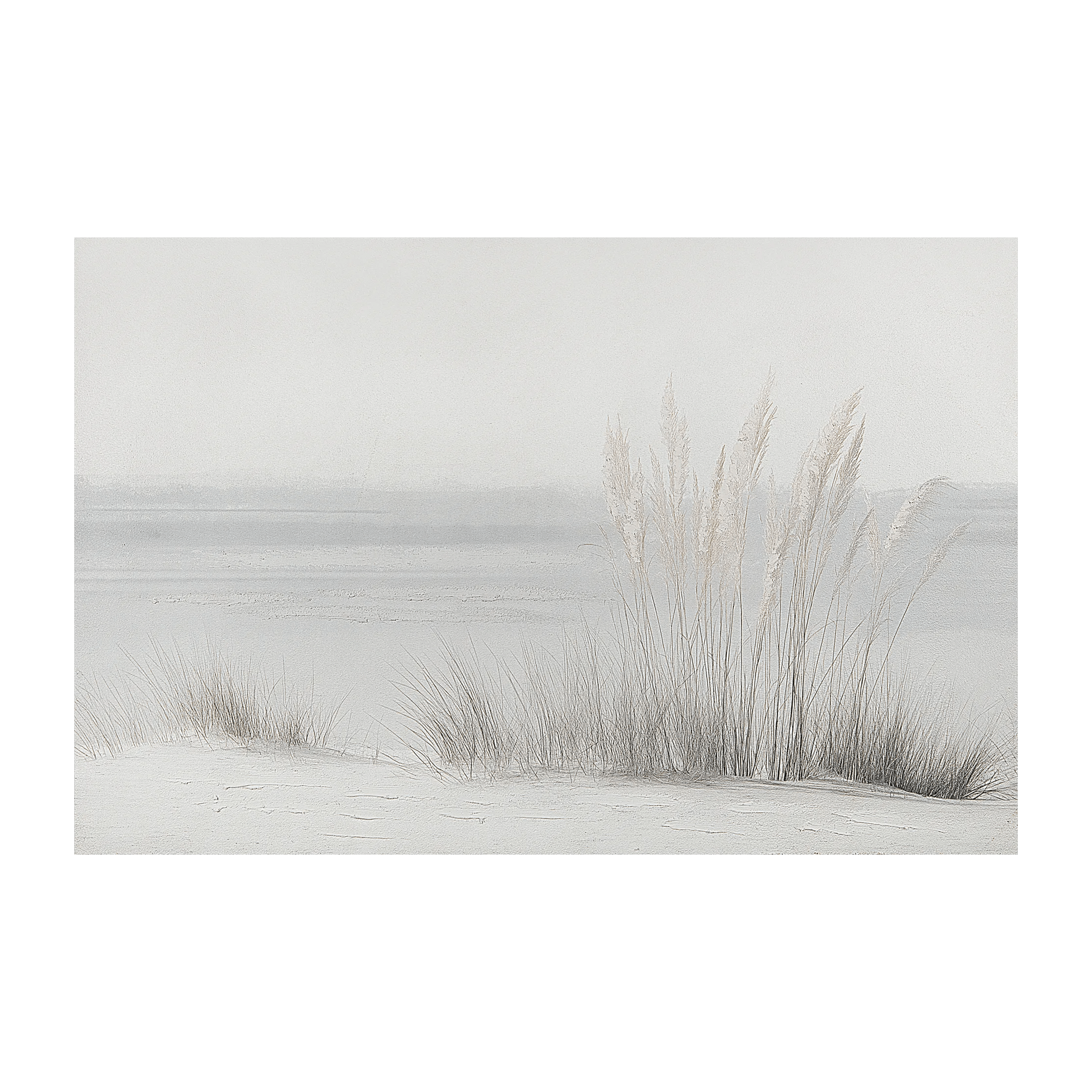 Gel-Embellished Beach Framed Art