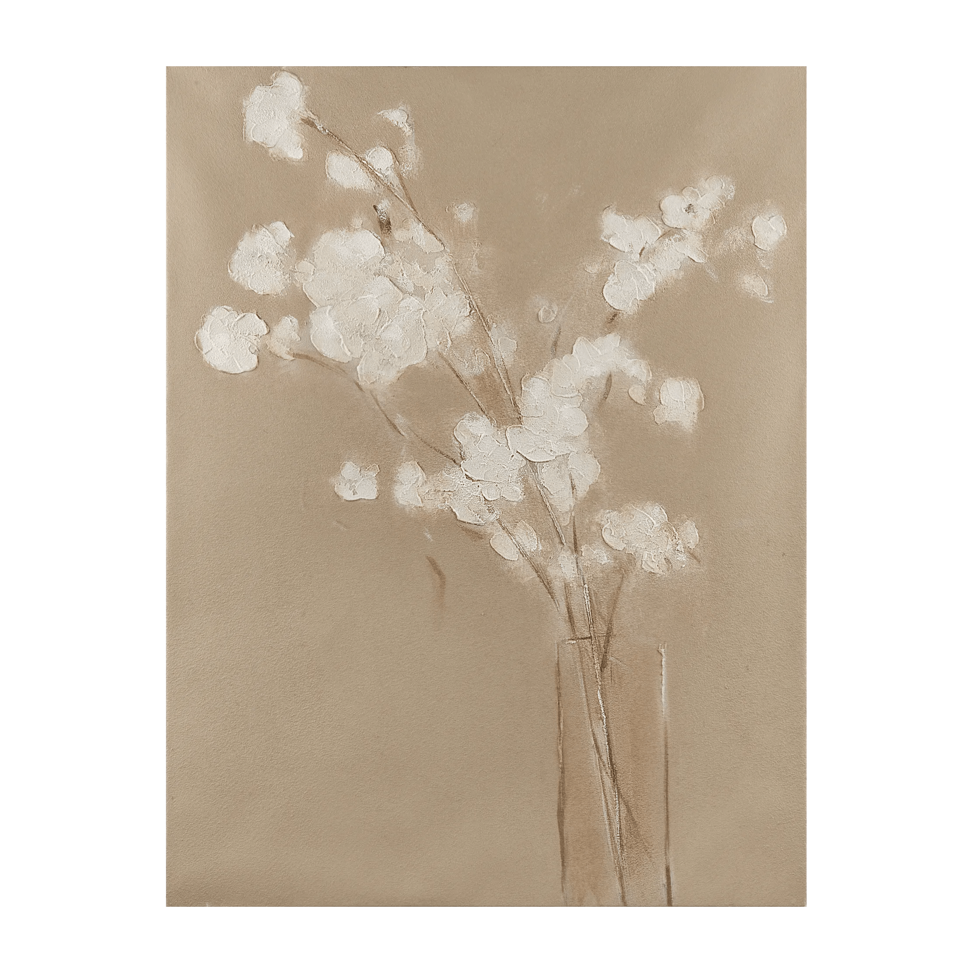 Delicate Flowers in a Vase Oil Painting