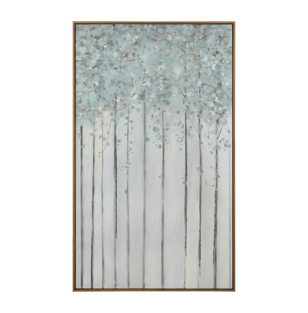 Vertical Trees Oil Painting Canvas