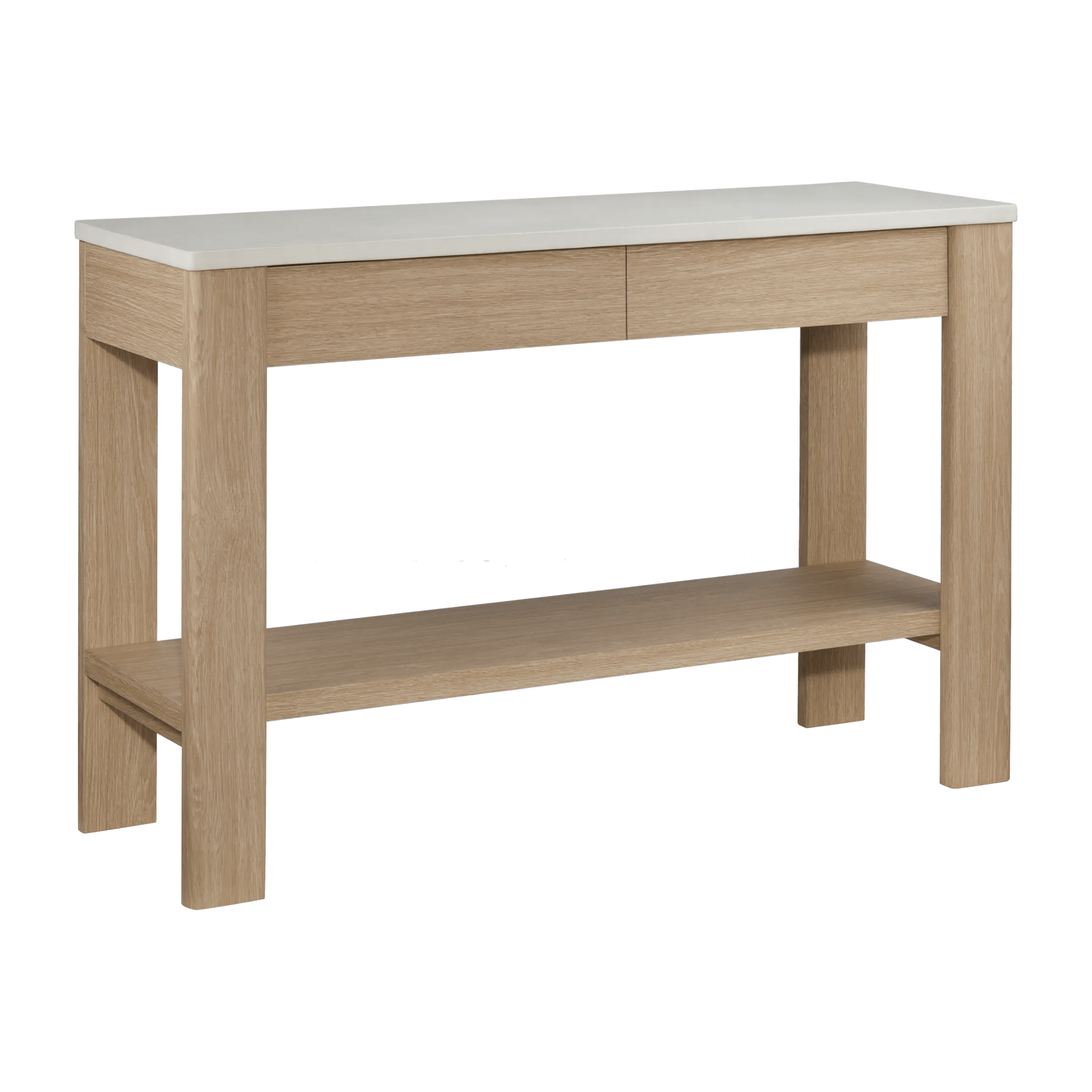 Modern Wooden Console Table with White Top