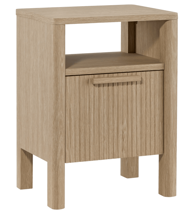 Table de chevet en bois avec tiroir