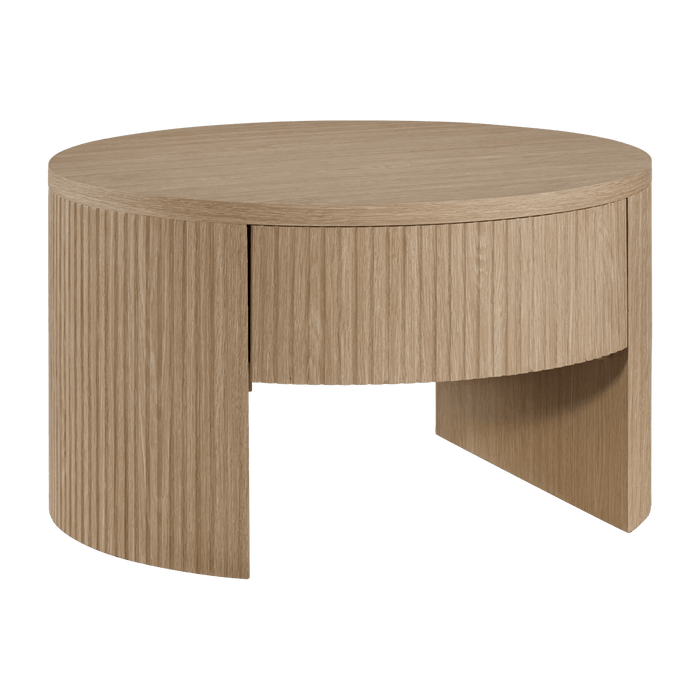 Tasse basse ronde en chêne clair